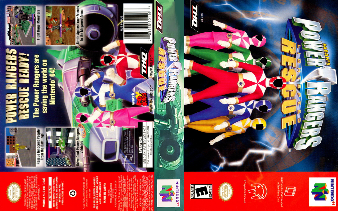 Power Rangers - Lightspeed Rescue — box-texture (US)