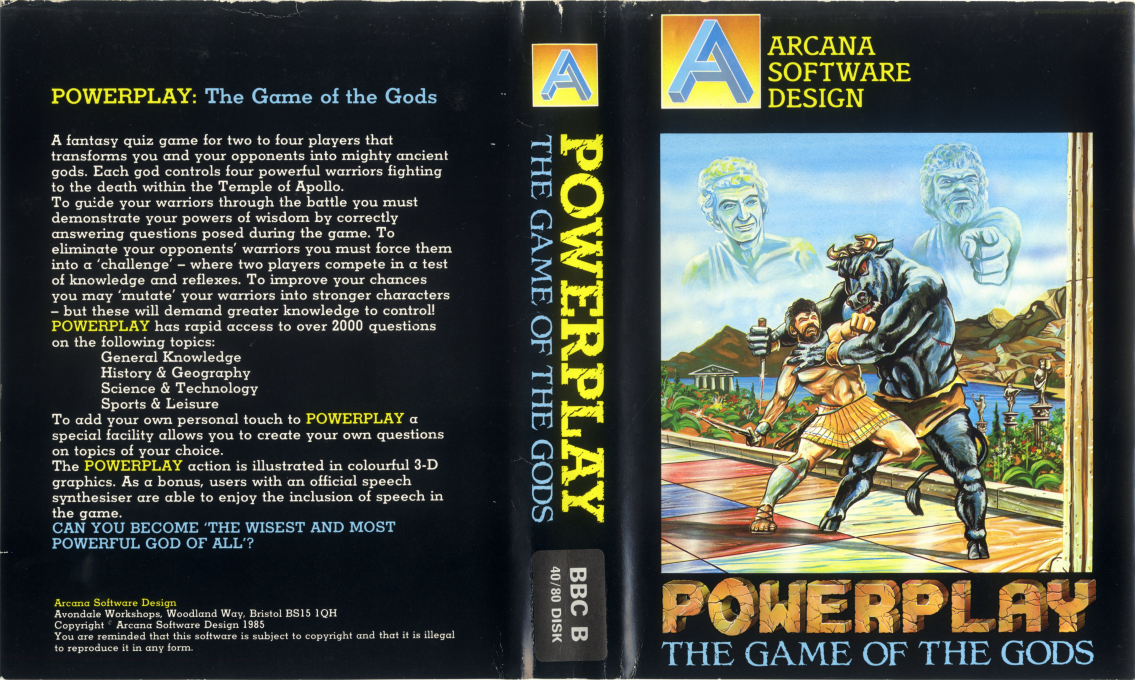 Powerplay - The Game Of The Gods — box-texture (EU)