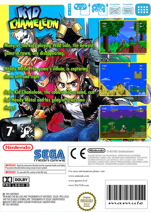 Kid Chameleon — box-2D-back (EU)