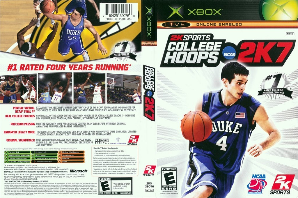 College Hoops 2K7 — box-texture (US)
