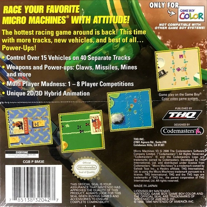 Micro Machines V3 — box-2D-back (US)