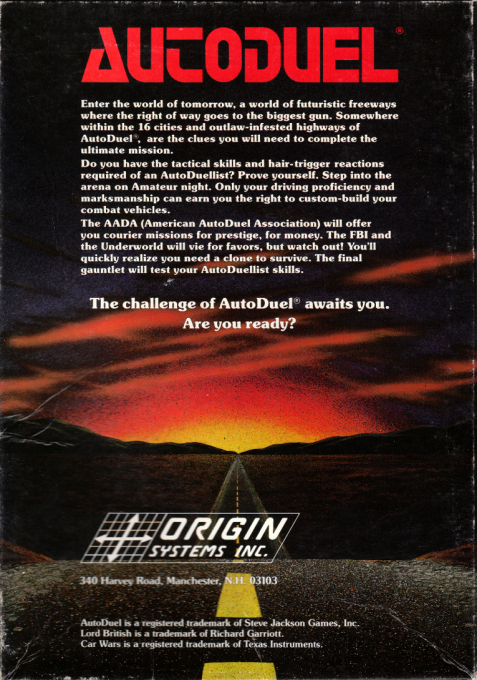AutoDuel — box-2D-back (US)