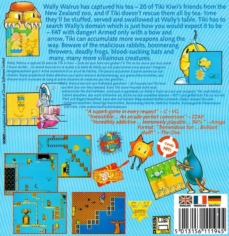 New Zealand Story, The — box-2D-back (EU)