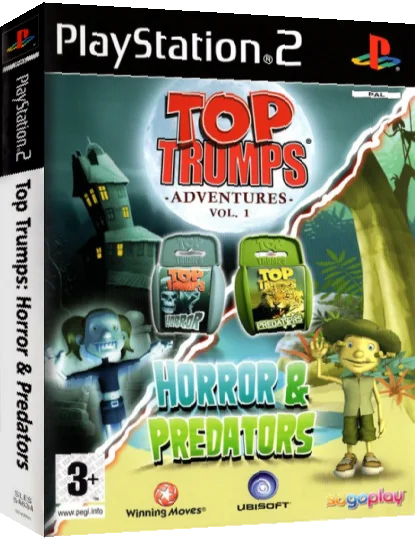 Top Trumps Adventures Vol. 1 - Horror And Predators — box-3D (EU)