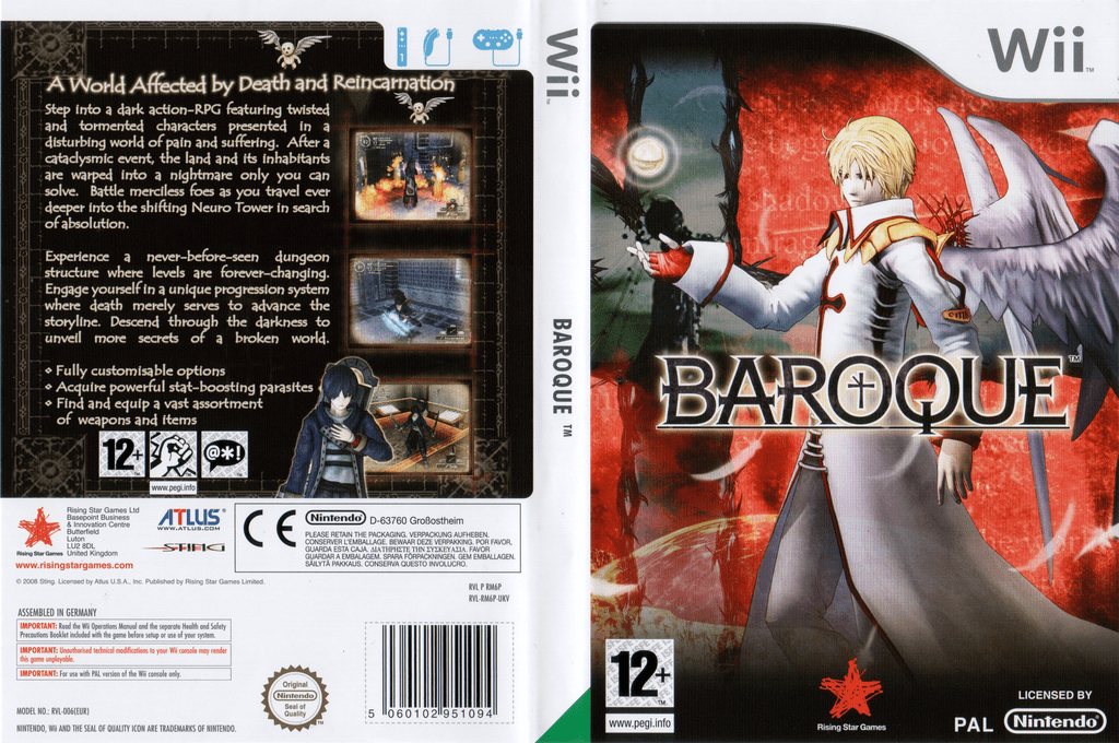 Baroque for Wii — box-texture (EU)
