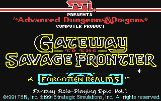 Gateway To The Savage Frontier — sstitle (US)