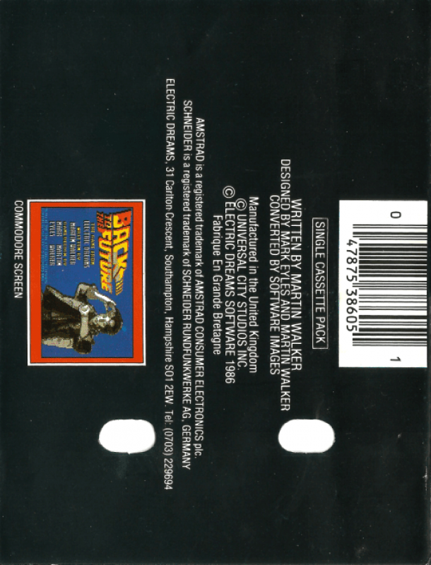 Back To The Future — box-2D-back (EU)
