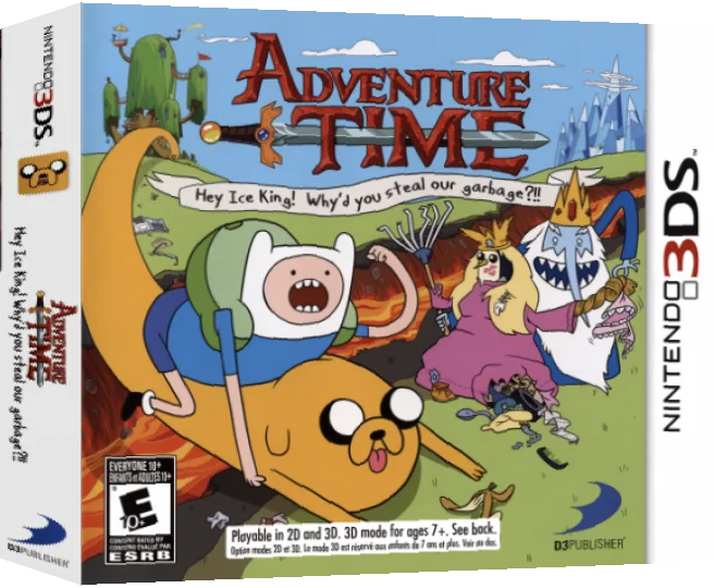 Adventure Time - Hey Ice King! Why'd You Steal Our Garbage!! — box-3D (US)
