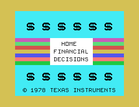 Home Financial Decisions — sstitle (WOR)