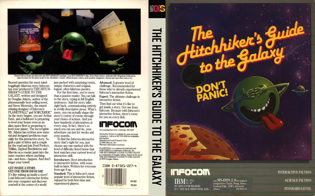 Hitchhiker's Guide to the Galaxy, The — box-texture (US)