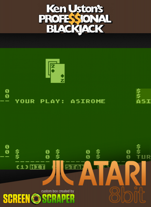 Ken Uston's Professional Blackjack — box-2D (SS)