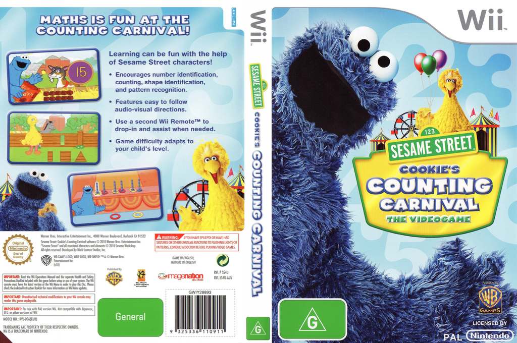 Sesame Street - Cookie's Counting Carnival — box-texture (AU)