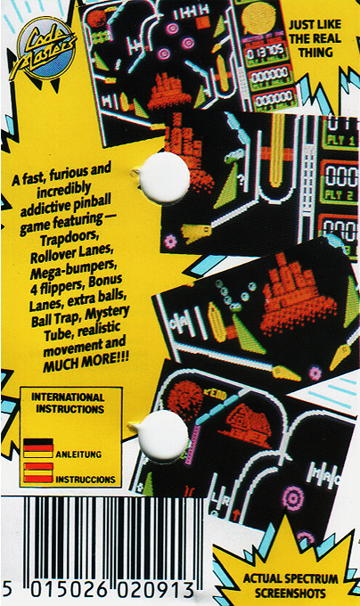 Advanced Pinball Simulator — box-2D-back (EU)
