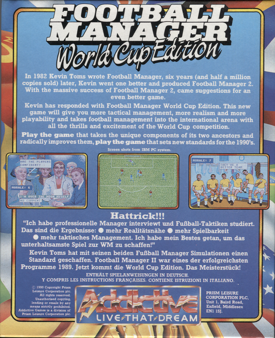Football Manager - World Cup Edition — box-2D-back (EU)
