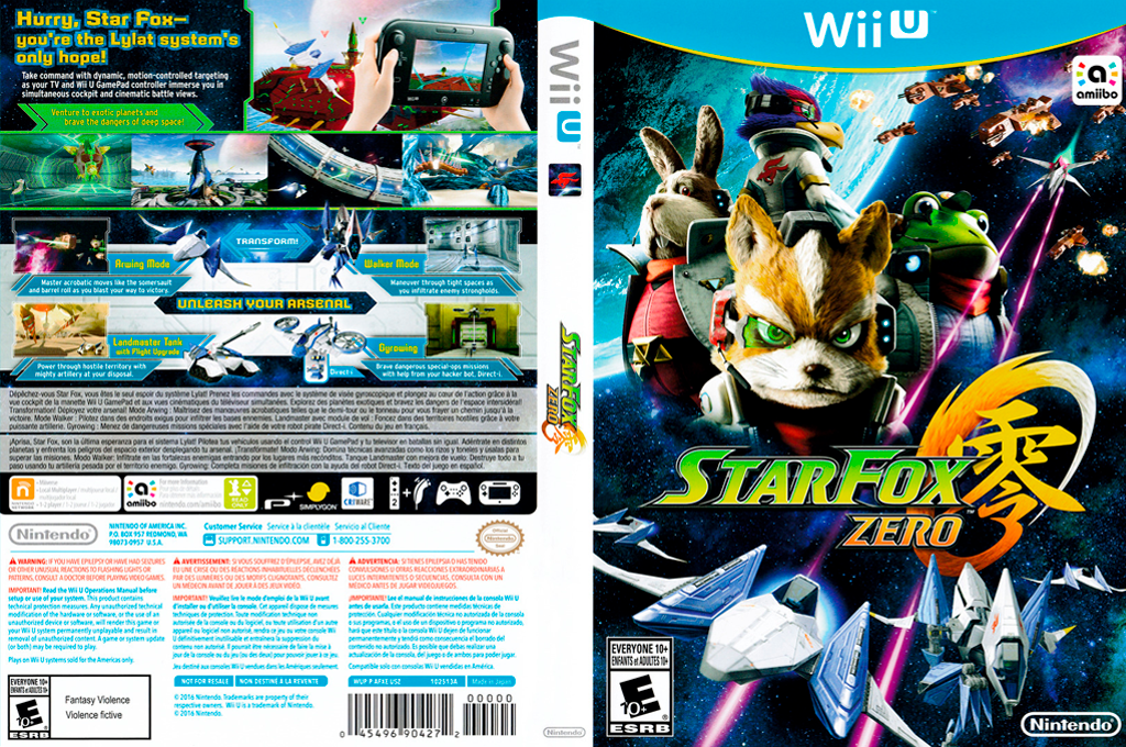 Star Fox Zero — box-texture (US)