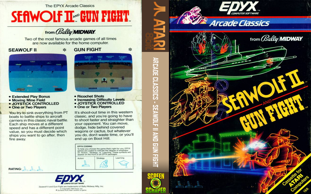 Arcade Classics - Seawolf 2 And Gun Fight — box-texture (US)