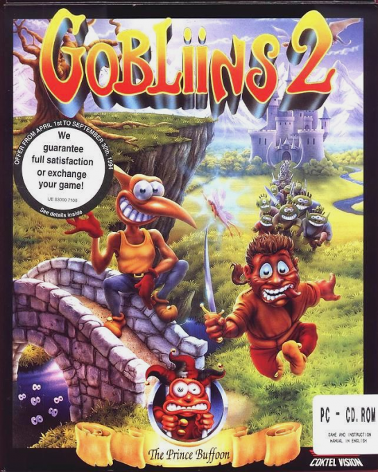 Gobliins 2 - The Prince Buffoon — box-2D (EU)