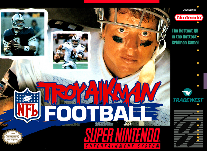 Troy Aikman Nfl Football box art