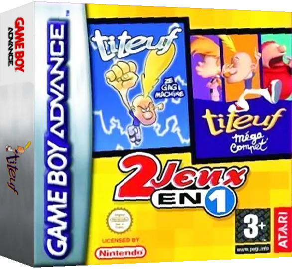 2 Jeux en 1 - Titeuf - Ze Gag Machine + Titeuf - Mega Compet — box-3D (FR)