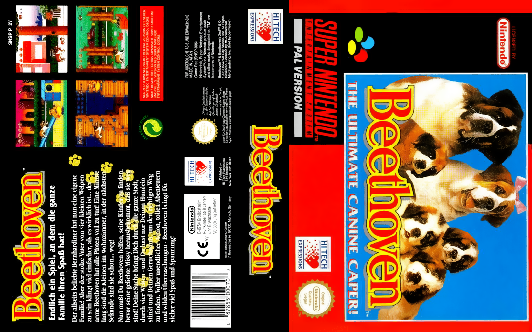 Beethoven - The Ultimate Canine Caper! — box-texture (EU)