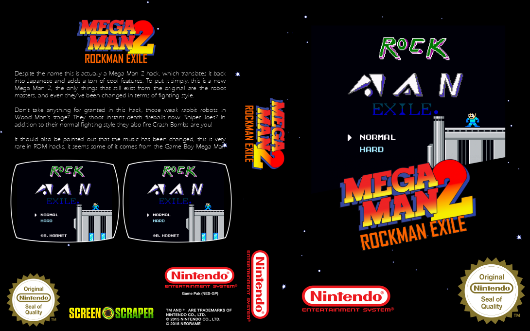 MegaMan II : Rockman EXILE — box-texture (SS)