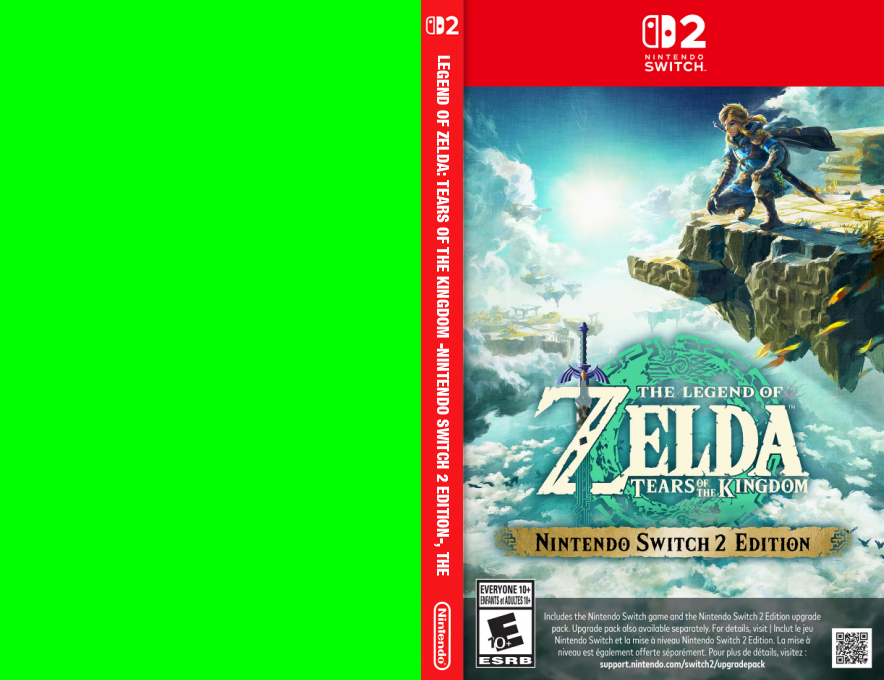 Legend of Zelda - Tears of the Kingdom -Nintendo Switch 2 Edition-, The — box-texture (US)