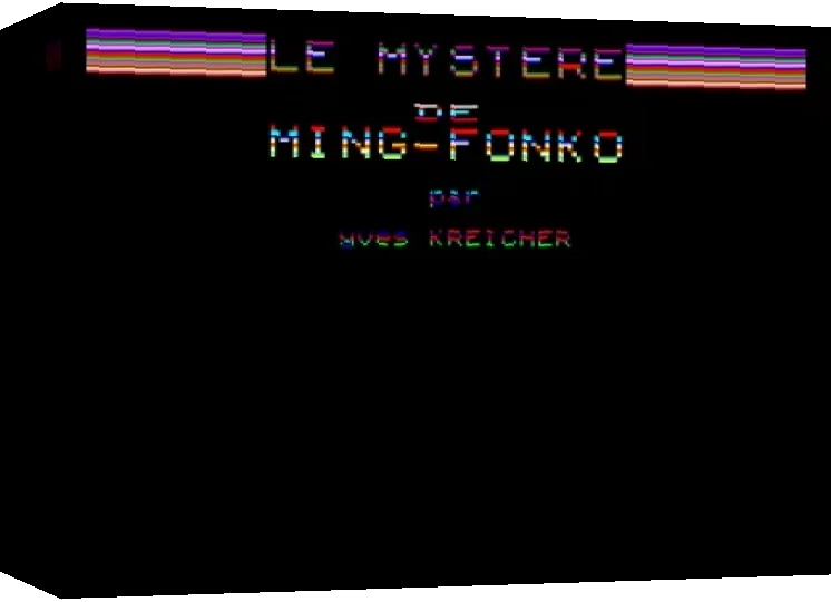 Mystère De Ming-fonko, Le — box-3D (WOR)