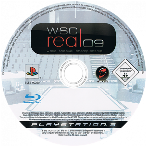 WSC Real 09 - World Snooker Championship — support-2D (EU)