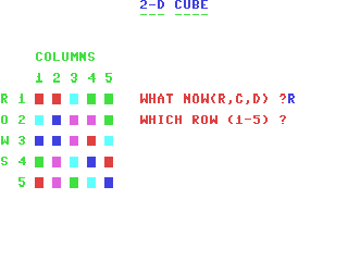 2-D Cube — ss (WOR)