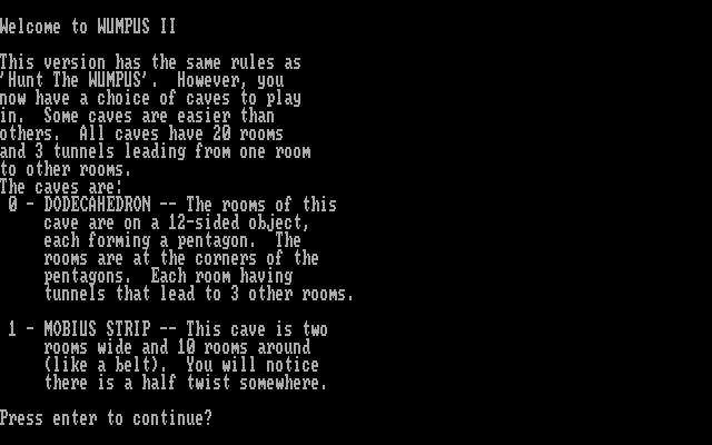 Wumpus II — sstitle (WOR)