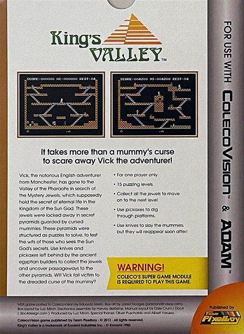 King's Valley — box-2D-back (WOR)