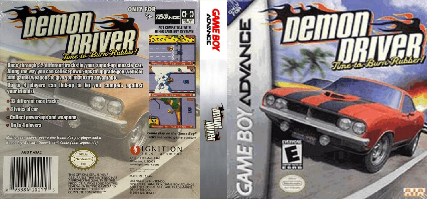 Demon Driver - Time To Burn Rubber! — box-texture (US)