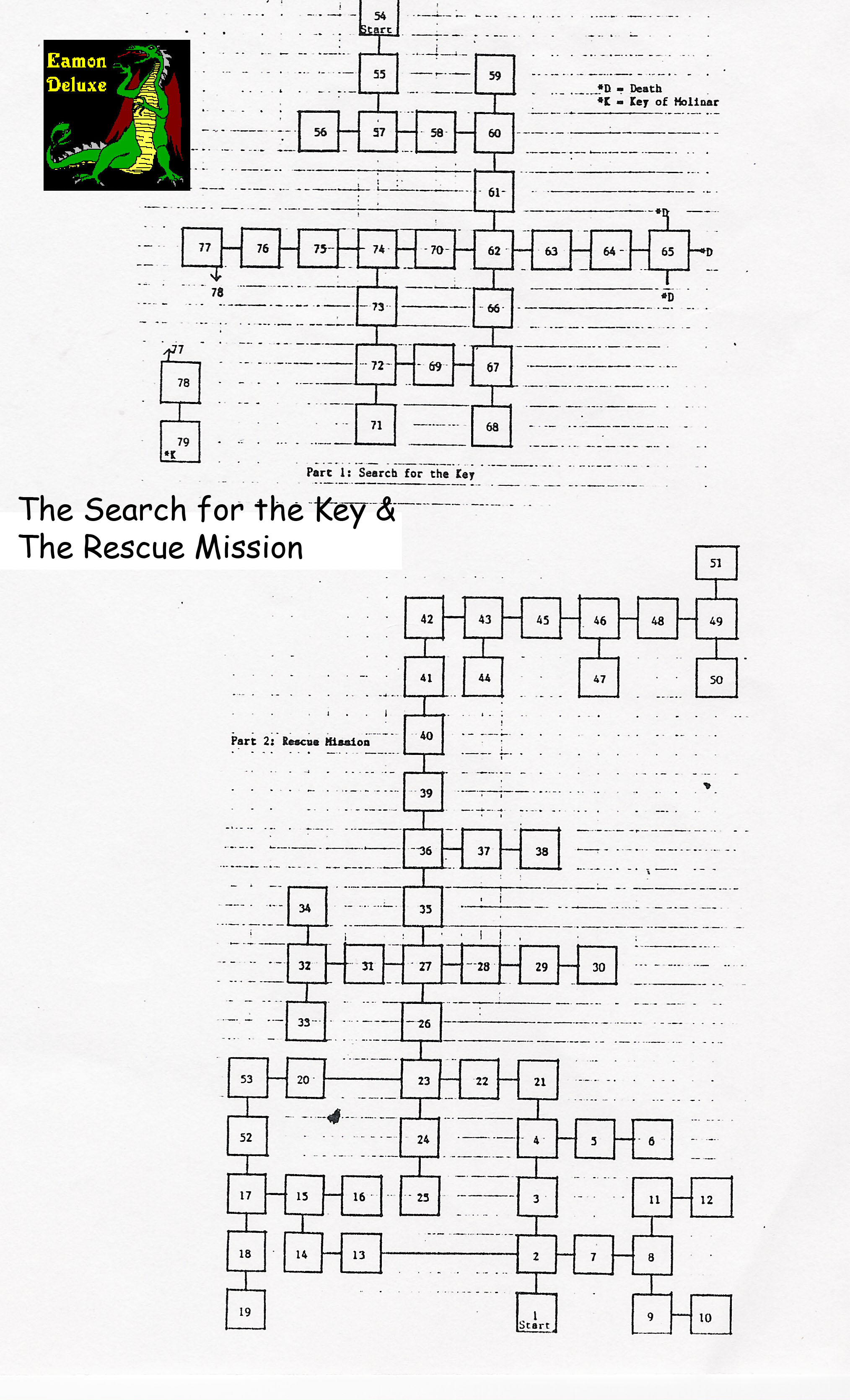 Eamon 081 - The Rescue Mission — maps