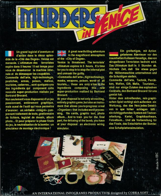 Murders in Venice — box-2D-back (EU)