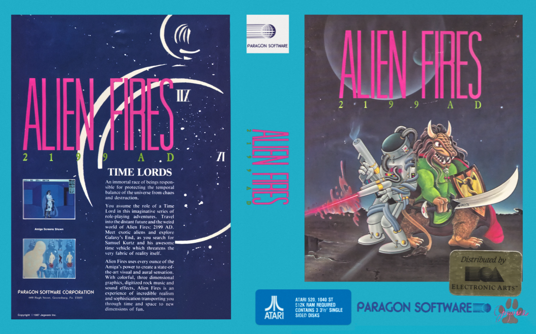 Alien Fires 2199 AD — box-texture (US)