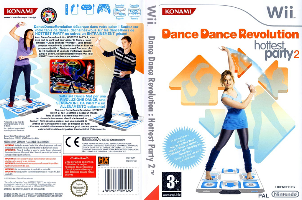 Dance Dance Revolution - Hottest Party 2 — box-texture (FR)