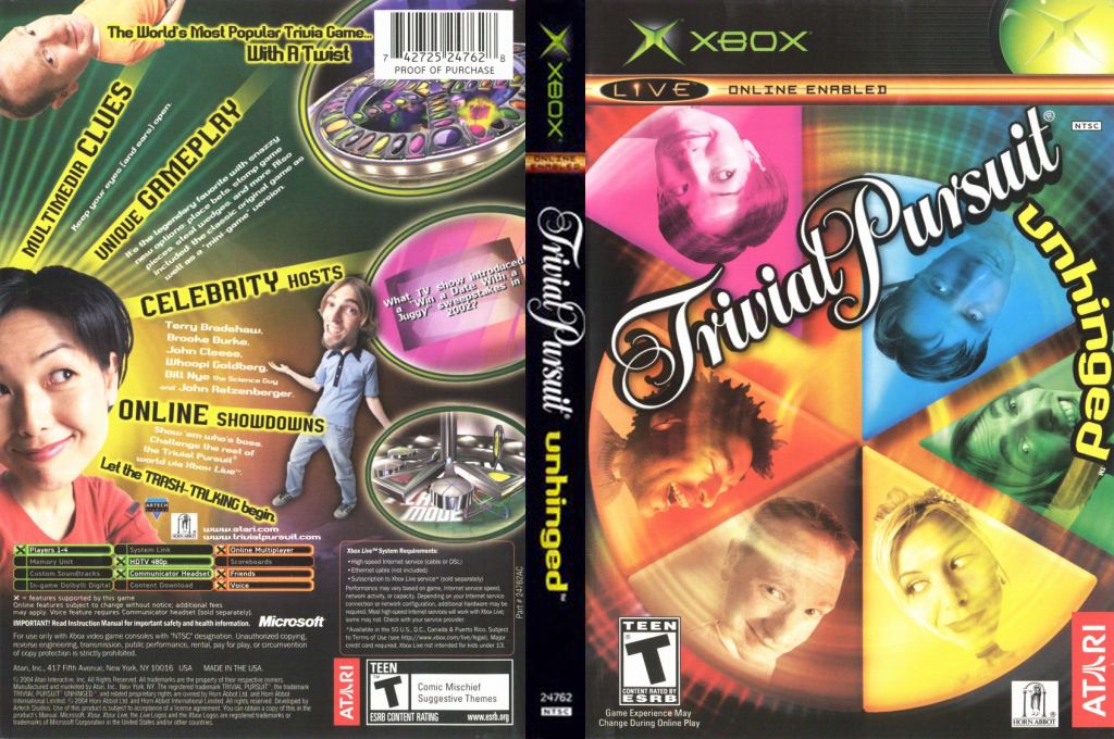 Trivial Pursuit: Unhinged — box-texture (US)