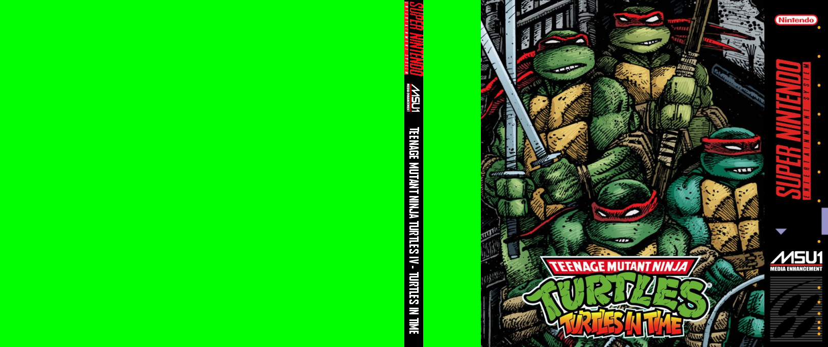 Teenage Mutant Ninja Turtles IV : Turtles in Time — box-texture (US)