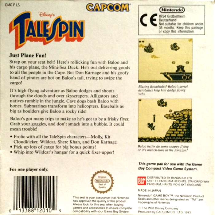 TaleSpin — box-2D-back (EU)