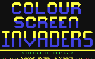 Colour Screen Invaders — sstitle (WOR)
