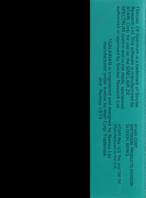 Galaxian — box-2D-back (UK)