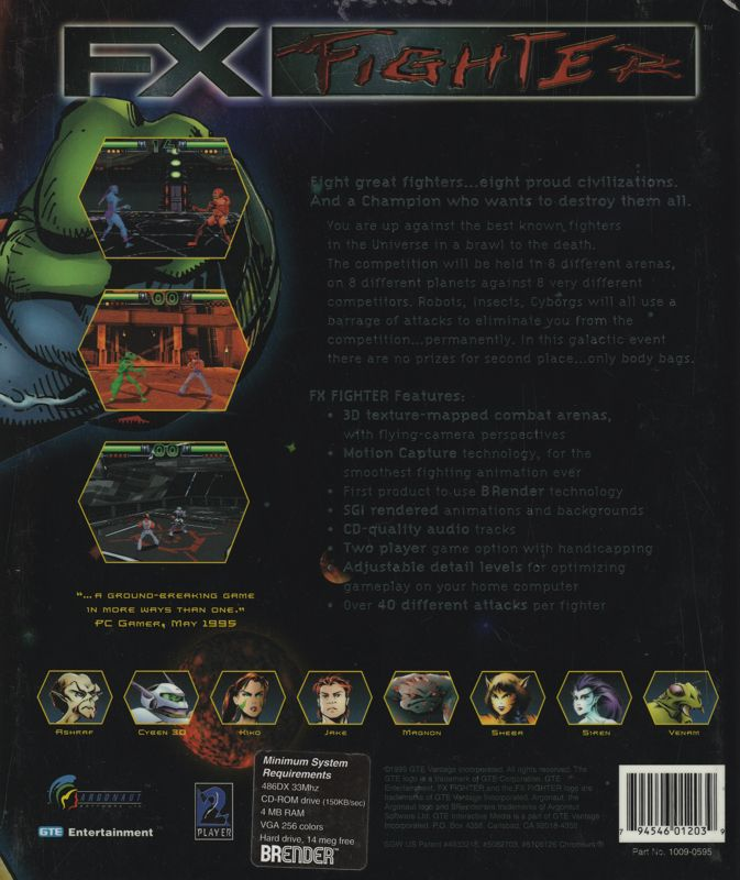 Fx Fighter — box-2D-back (US)