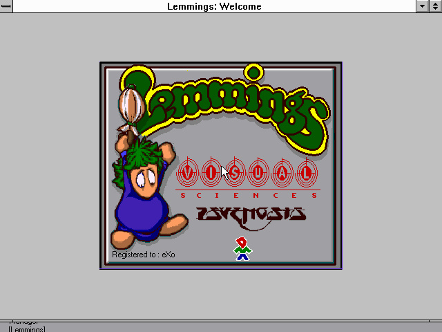 Lemmings for Windows — sstitle (WOR)