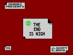 The End Is Nigh : The Subterranean Zone — sstitle (WOR)