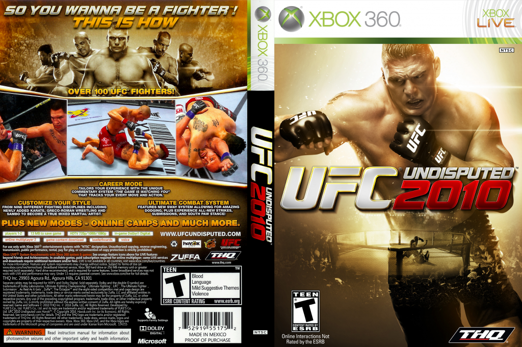 UFC Undisputed 2010 — box-texture (US)