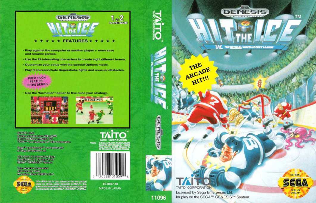 Hit the Ice - The Video Hockey League — box-texture (US)