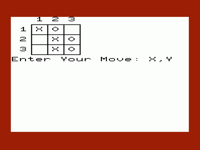 Vic-tac-toe — ss (WOR)