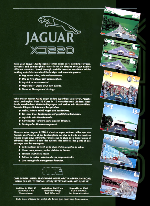 Jaguar XJ220 — box-2D-back (EU)