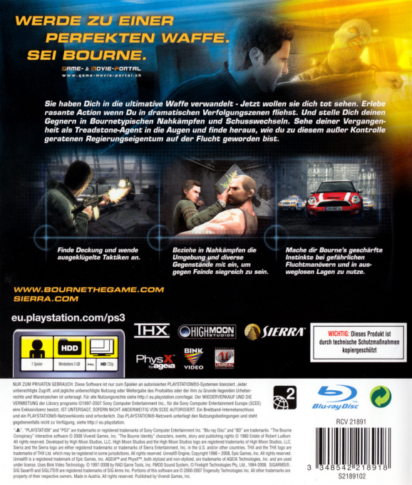 Robert Ludlum's Das Bourne Komplott — box-2D-back (DE)
