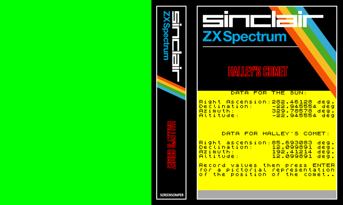 Halley's Comet — box-texture (SS)